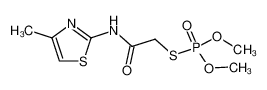 Thiophosphoric acid O,O'-dimethyl ester S-[(4-methyl-thiazol-2-ylcarbamoyl)-methyl] ester_98426-99-4