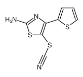 4-[2]thienyl-5-thiocyanato-thiazol-2-ylamine_98434-15-2