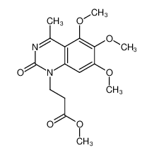 methyl 4-methyl-5,6,7-trimethoxy-2(1H)-quinazolinone-1-propionate_98440-60-9
