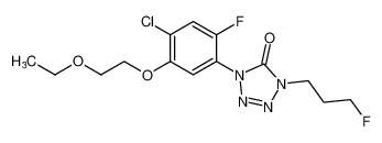 1-(4-chloro-5-(2-ethoxyethoxy)-2-fluorophenyl)-4-(3-fluoropropyl)-1,4-dihydro-5H-tetrazol-5-one_98446-24-3