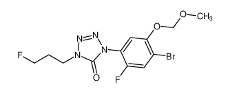 1-(4-bromo-2-fluoro-5-(methoxymethoxy)phenyl)-4-(3-fluoropropyl)-1,4-dihydro-5H-tetrazol-5-one_98446-44-7