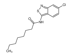Octanamide, N-(6-chloro-2,1-benzisothiazol-3-yl)-_98447-39-3