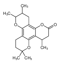 4,6,6,10,11-pentamethyl-3,4,7,8,11,12-hexahydro-2H,6H,10H-dipyrano[2,3-f:2',3'-h]chromen-2-one_98449-59-3