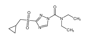 3-((cyclopropylmethyl)sulfonyl)-N,N-diethyl-1H-1,2,4-triazole-1-carboxamide_98456-19-0