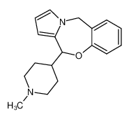 11-[(1-methyl)piperidin-4-yl]-5H,11H-pyrrolo[2,1-c][1,4]benzoxazepine_98460-33-4