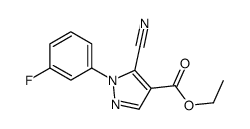 ethyl 5-cyano-1-(3-fluorophenyl)pyrazole-4-carboxylate_98476-14-3