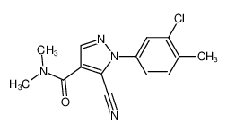 5-Cyano-1-(3-chloro-4-methylphenyl)-N,N-dimethyl-1H-pyrazole-4-carboxamide_98476-42-7