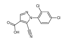 5-Cyano-1-(2,4-dichlorophenyl)-1H-pyrazole-4-carboxylic acid_98476-89-2
