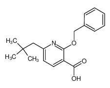 2-(phenylmethoxy)-6-(2,2-dimethylpropyl)-3-pyridinecarboxylic acid_98483-11-5