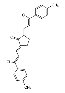 2,5-Bis-(1-chlor-1-p-tolyl-propen-1-yliden)-cyclopentanon_98483-81-9