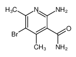 2-amino-5-bromo-4,6-dimethyl-nicotinic acid amide_98489-07-7