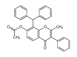 7-acetoxy-2-methyl-8-(diphenylmethyl)isoflavone_98498-04-5