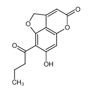 8-butyryl-7-hydroxyfuro(4,3,2-d,e)(1)benzopyran-4(2H)-one_98498-62-5