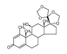 (5'S,10S,11S,13S,17R)-11-hydroxy-1,10,13-trimethyl-7,8,9,10,11,12,13,14,15,16-decahydrodispiro[cyclopenta[a]phenanthrene-17,4'-[1,3]dioxolane-5',4'-[1,3]dioxolan]-3(6H)-one_985-88-6