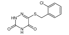 1,2,4-Triazine-3,5(2H,4H)-dione, 6-[[(2-chlorophenyl)methyl]thio]-_98501-57-6