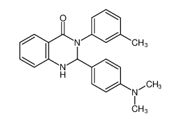 2-(4-(dimethylamino)phenyl)-3-(m-tolyl)-2,3-dihydroquinazolin-4(1H)-one_98514-28-4