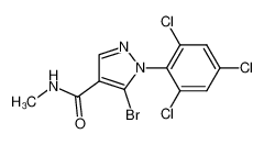 5-Bromo-1-(2,4,6-trichlorophenyl)-N-methyl-1H-pyrazole-4-carboxamide_98533-27-8