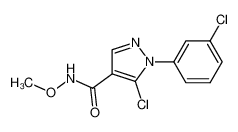 5-Chloro-1-(3-chlorophenyl)-N-methoxy-1H-pyrazole-4-carboxamide_98533-54-1
