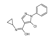 5-chloro-N-cyclopropyl-1-phenylpyrazole-4-carboxamide_98533-98-3
