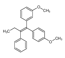 (E)-1-methoxy-3-(1-(4-methoxyphenyl)-2-phenylbut-1-en-1-yl)benzene_98540-28-4