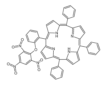 (1Z,4Z,9Z,15Z)-5,10,15-Triphenyl-20-[2-(2,4,6-trinitro-phenoxy)-phenyl]-porphyrin_98541-09-4