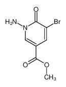 1-amino-5-bromo-6-oxo-1,6-dihydro-pyridine-3-carboxylic acid methyl ester_98550-55-1
