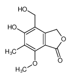 5-hydroxy-4-(hydroxymethyl)-7-methoxy-6-methyl-2-benzofuran-1(3H)-one_98567-38-5