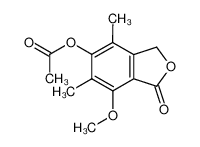 5-Acetoxy-7-methoxy-4,6-dimethyl-1(3H)-isobenzofuranon_98567-49-8