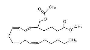 methyl 5-(acetoxymethyl)-6(E),8(Z),11(Z),14(Z)-eicosatetraenoate_98582-33-3
