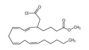 (6E,8Z,11Z,14Z)-5-Chlorocarbonylmethyl-icosa-6,8,11,14-tetraenoic acid methyl ester_98582-41-3