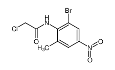chloro-acetic acid-(2-bromo-6-methyl-4-nitro-anilide)_98590-25-1
