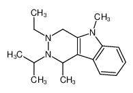 3-ethyl-2-isopropyl-1,5-dimethyl-2,3,4,5-tetrahydro-1H-pyridazino[4,5-b]indole_98596-95-3