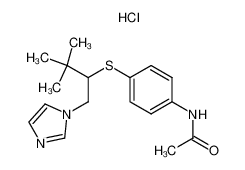 1-[2-(4-acetylaminophenylthio)-3,3-dimethylbutyl]imidazole, hydrochloride salt_98598-41-5
