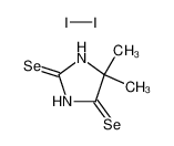 5,5-Dimethyl-imidazolidine-2,4-diselone; compound with iodine_98599-78-1