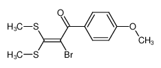 2-bromo-1-(4-methoxyphenyl)-3,3-bis(methylthio)prop-2-en-1-one_98606-79-2