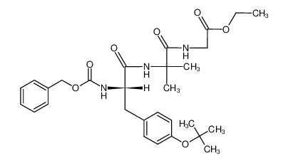 N-benzyloxycarbonyl-O-t-butyl-L-tyrosyl-α-aminoisobutyrylglycine ethyl ester_98607-22-8