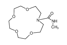 1,4,7,10-Tetraoxa-13-aza-cyclopentadecane-13-carboxylic acid methylamide_98608-87-8