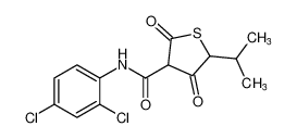 N-(2,4-dichlorophenyl)-5-isopropyl-2,4-dioxotetrahydrothiophene-3-carboxamide_98610-41-4