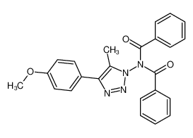 N-Benzoyl-N-[4-(4-methoxy-phenyl)-5-methyl-[1,2,3]triazol-1-yl]-benzamide_98610-68-5