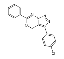 4H-3-p-chlorophenyl-6-phenyl-v-triazolo(1,5-d)(1,3,4)oxadiazine_98610-82-3