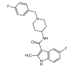 5-Fluoro-N-[1-(p-fluorobenzyl)-4-piperidyl]-2-methylindole-3-carboxamide_98621-92-2