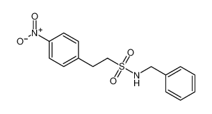 Benzeneethanesulfonamide, 4-nitro-N-(phenylmethyl)-_98623-24-6