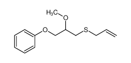 Benzene, [2-methoxy-3-(2-propenylthio)propoxy]-_98624-21-6