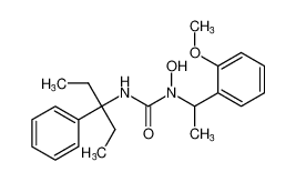 1-hydroxy-1-(1-(2-methoxyphenyl)ethyl)-3-(3-phenylpentan-3-yl)urea_98639-75-9