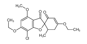 7-Chlor-4-methoxy-6,4'-diethoxy-6'-methyl-grisen-(3')-dion-(3,2')_98658-89-0