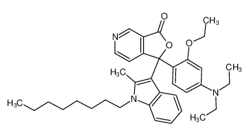 1-(4-(diethylamino)-2-ethoxyphenyl)-1-(2-methyl-1-octyl-1H-indol-3-yl)furo[3,4-c]pyridin-3(1H)-one_98660-04-9