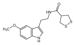 1,2-Dithiolane-4-carboxamide, N-[2-(5-methoxy-1H-indol-3-yl)ethyl]-_98661-65-5