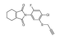 2-(4-chloro-2-fluoro-5-(prop-2-yn-1-ylthio)phenyl)-4,5,6,7-tetrahydro-1H-isoindole-1,3(2H)-dione_98661-77-9