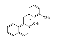 Isoquinolinium, 2-methyl-1-[(3-methylphenyl)methyl]-, iodide_98662-13-6