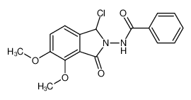 2-benzoylamino-3-chloro-2,3-dihydro-6,7-dimethoxy-1H-isoindol-1-one_98670-10-1